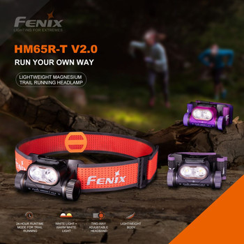 Фото Ліхтар налобний Fenix HM65R-T V2.0 темно-фіолетовий