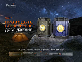 Фото Ліхтар прожектор Fenix CL27R темно-блакитний (1600 Лм) CL27R-Blue