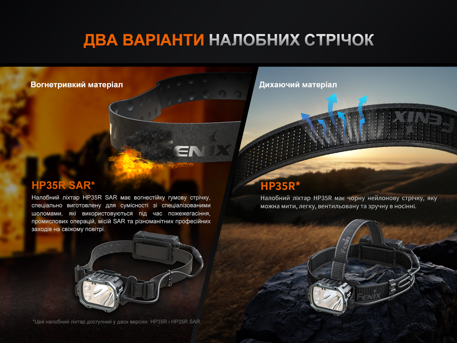 Ліхтар налобний Fenix HP35R SAR з вогнетривкою пов'язкою 4000 Лм - фото 20