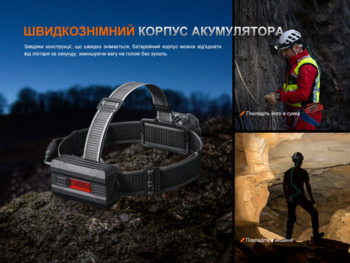 Фото Ліхтар налобний Fenix HP35R SAR з вогнетривкою пов'язкою 4000 Лм