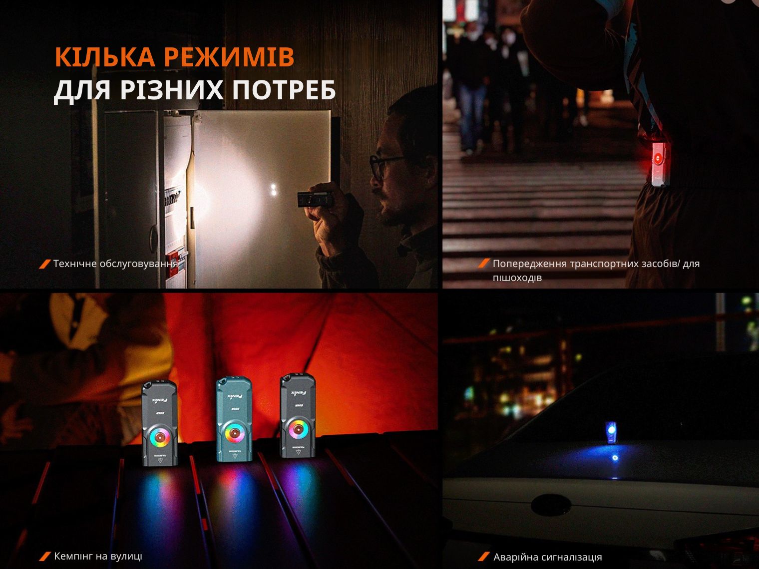 Ліхтар наключний Fenix E06R сірий 700 Лм - фото 20